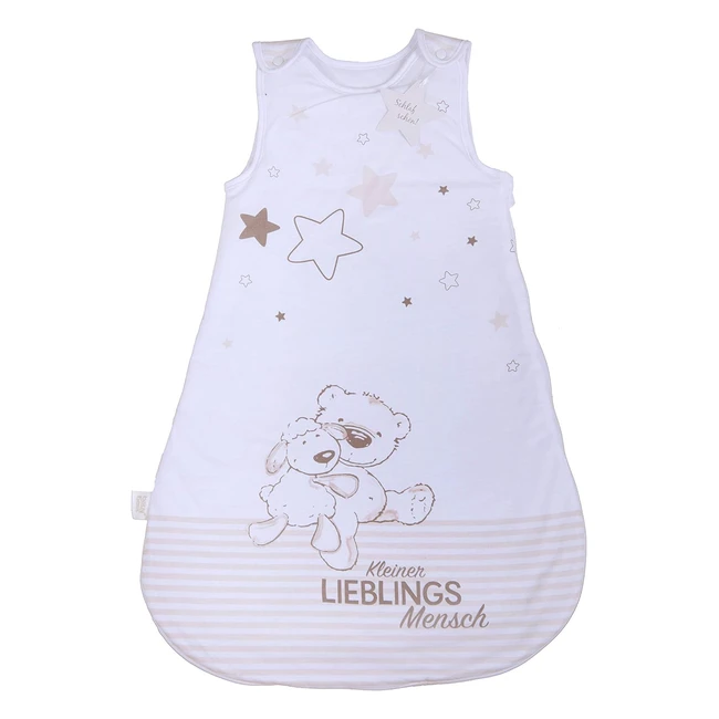Baby Schlafsack Lieblingsmensch, Ref: 123456, Weiche Baumwolle, 100% Polyesterfüllung