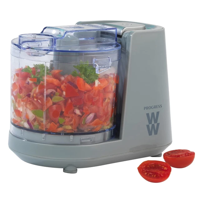 Progress by WW Mini Chopper Pro - Chop Dips, Salsas, Sauces - 350ml Bowl - One Touch Operation - Stainless Steel Blade
