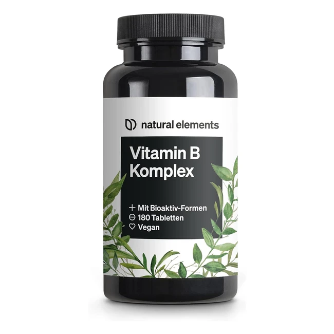 Vitamin B Komplex 20202019 Gewinner Premium mit aktiven Formen Quatrefolic Inositol Laborgetestet Hohe Dosierung Vegan Made in Germany