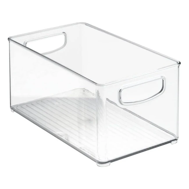 iDesign CabinetKitchen Binz Aufbewahrungsbox - Mittelgroßer Küchen Organizer aus Kunststoff - Transparent - 254 cm x 152 cm x 127 cm
