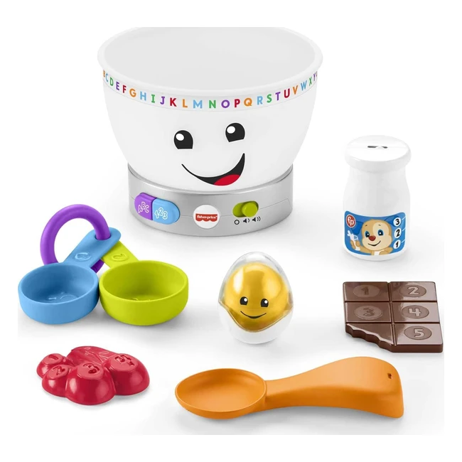 Fisher-Price Laugh & Learn Magic Color Mixing Bowl Toy | Ages 6 Months | GJW20