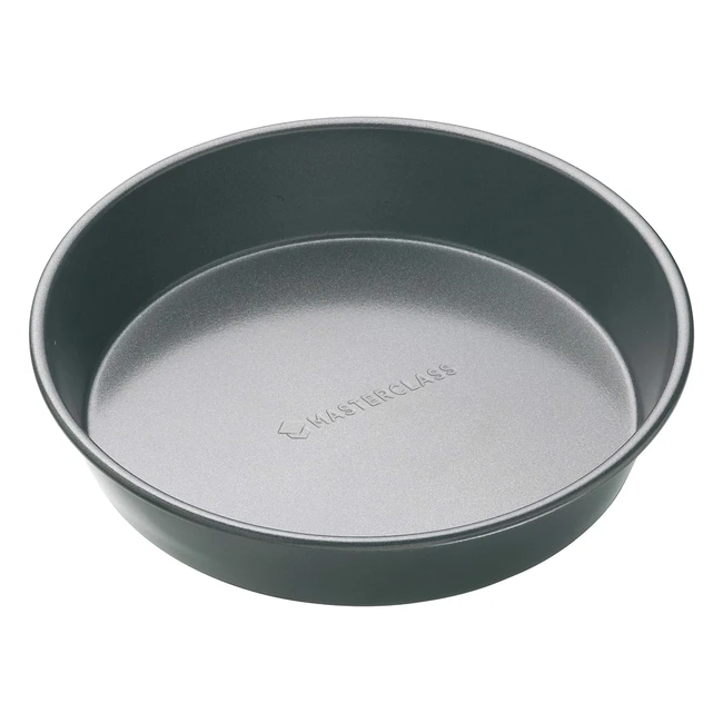 Masterclass 23cm Deep Pie Dish | PFOA Non-Stick | Robust 1mm Carbon Steel | 9-Inch Round Pan