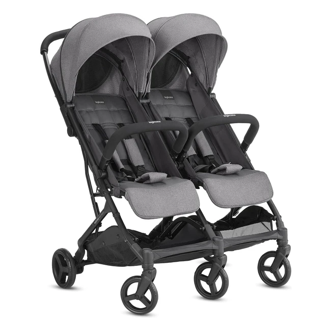 Poussette Double Inglesina Twin Sketch Grey - Rfrence 12345 - Confort et pra