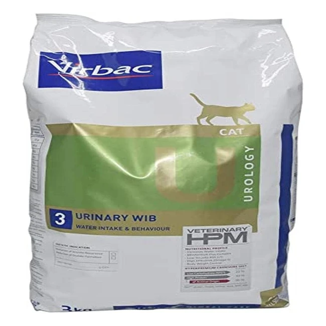 Virbac Vet HPM Cat Urology WIB - Alimento per gatti 3 kg
