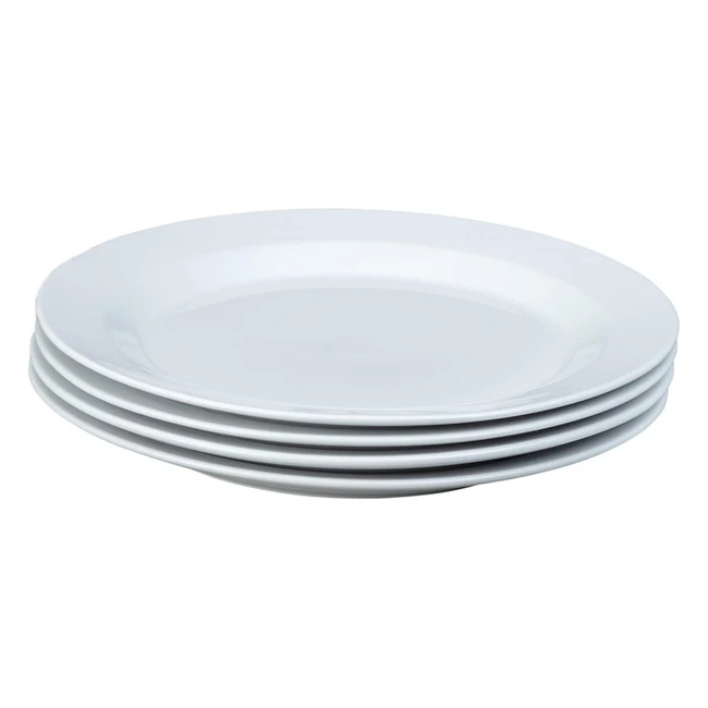 Denby James Martin Everyday Set of 4 Salad Plates - White - 225cm - Durable & Versatile