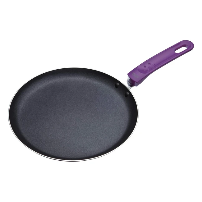 Colourworks CWCPPUR KitchenCraft Nonstick Pancake Pan - Purple, 24cm