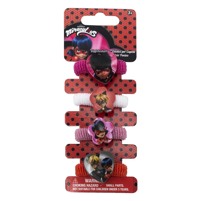 Figuras Joy Toy Miraculous con Soporte para Trenzas - Pack de 4 - Multicolor