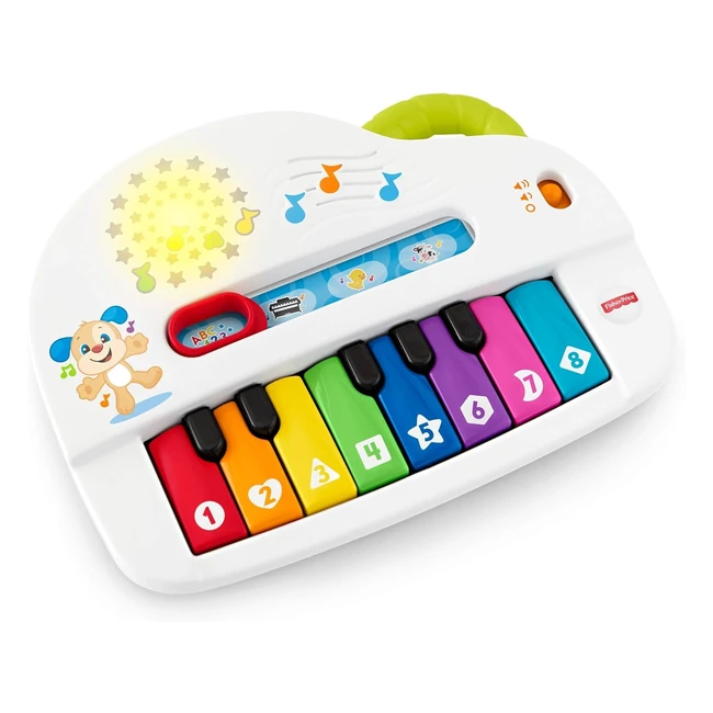 FisherPrice Silly Sounds Lightup Piano - Takealong Toy Piano with Lights & Real Music Notes