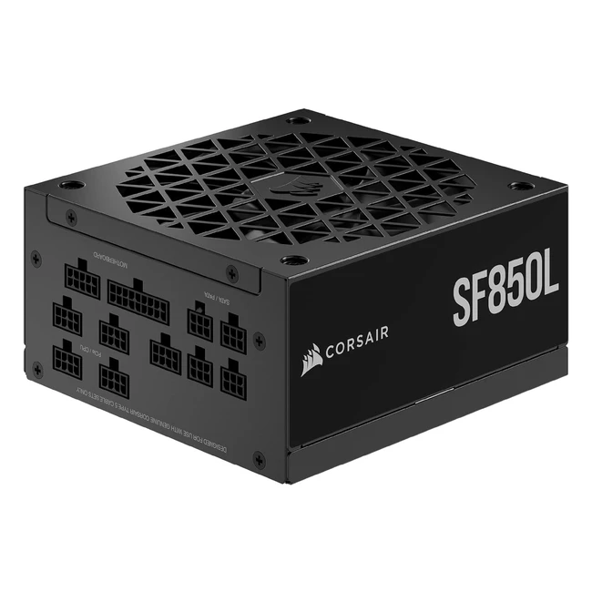 Corsair SF850L - Vollmodulares, leises SFX-Netzteil, ATX 3.0 und PCIe 5.0 kompatibel, 80 Plus Gold, Zero Speed Mode