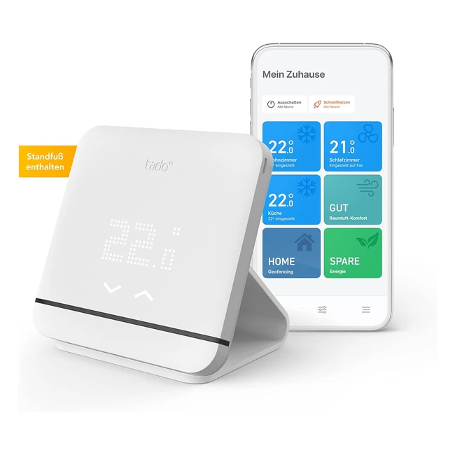 tado Smarte Klimaanlagensteuerung V3 mit Standfuß - Energiesparen, einfache Installation - Kompatibel mit Alexa, Siri, Google Assistant