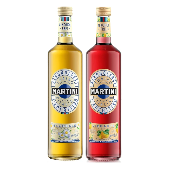 Martini Alkoholfrei 2er Pack - Floreale Vibrante Wermut - 2 x 750ml