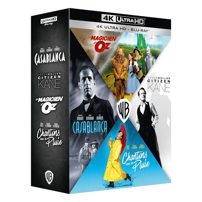 Casablanca Citizen Kane Le Magicien Doz Chantons Sous La Pluie 4K Ultra HD Blu-r