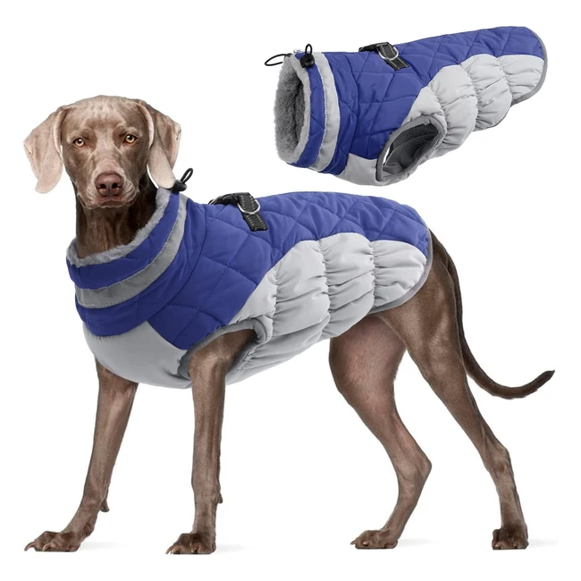 Kuoser Dog Winter Coat - Waterproof Warm Jacket for Small Medium Large Dogs -