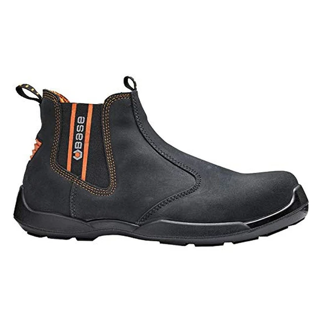 Zapato Seguridad Base Protection Dealer S1P SRC - Talla 42 - Negro/Naranja - B0652BKO42