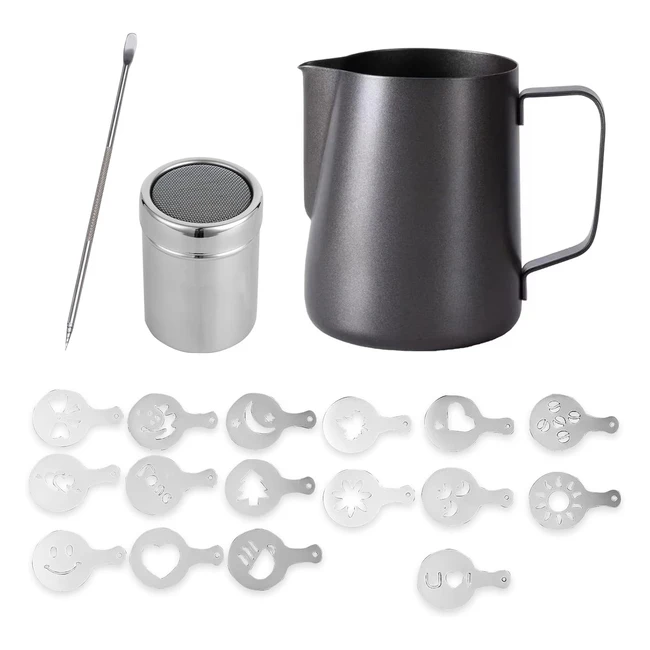 350ml Stainless Steel Milk Frothing Jug for Coffee Machine - Barista Quality