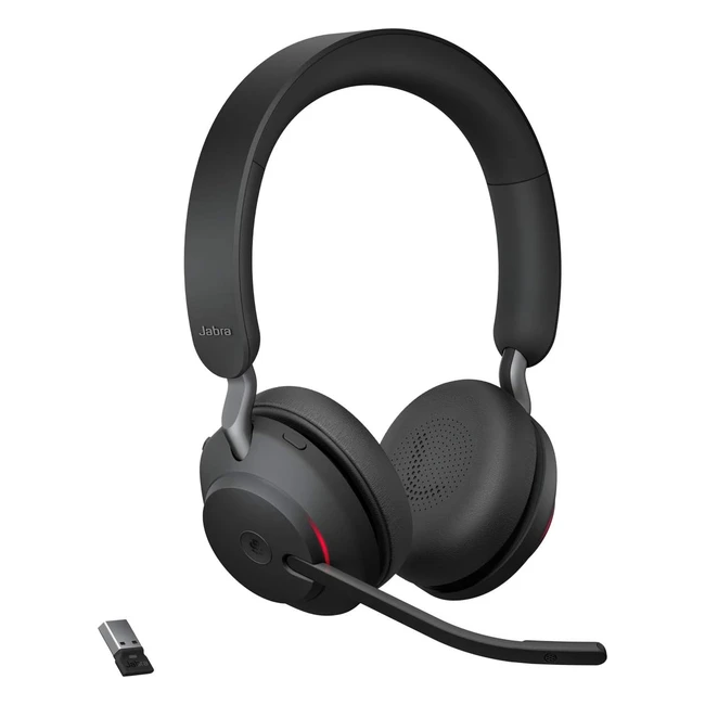 Jabra Evolve2 65 Wireless Headset - Geräuschunterdrückende Kopfhörer - Nr. 123456 - Lange Akkulaufzeit