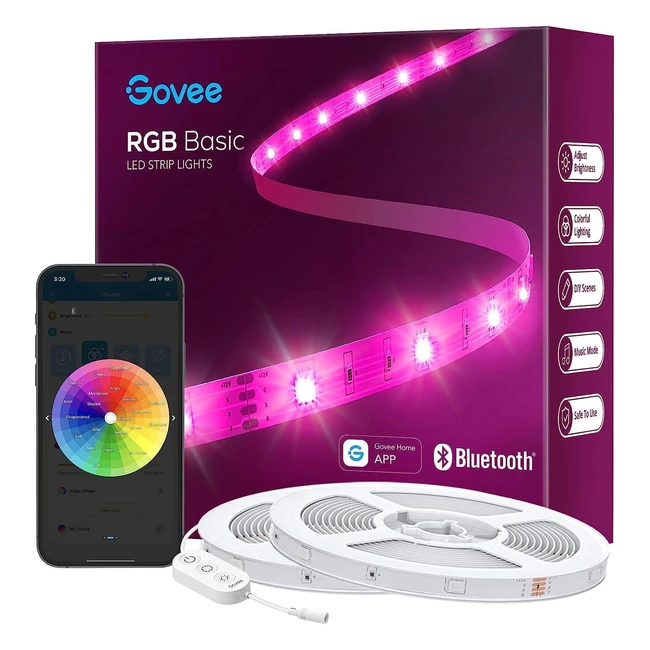 Govee LED Strip 30m Bluetooth RGB LED Streifen  Musik Sync  64 Szenenmodus