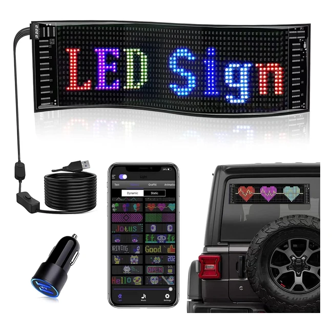 Insegne Luminose Bar RGB LED Matrix Flessibile - Personalizzata con App