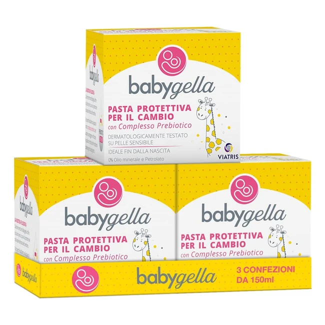 Babygella Pasta Protettiva per Cambio Pannolino 450 ml - Con Complesso Prebiotic