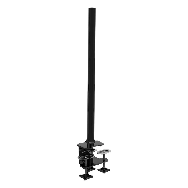 Duronic Monitor Stand Pole DM453 100cm Black - Extra Long Steel Pole - Compatible with All Duronic Monitor Desk Mount Arms