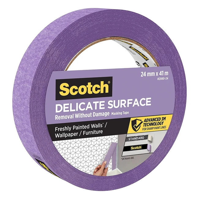 Delicate Surface Advanced Masking Tape 24mm x 41m - Scotch - #Supersharp #PaintLines #DelicatePainting
