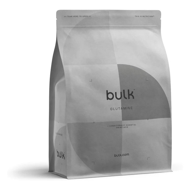 Bulk Powders L-Glutamin Pulver BPBLGLU00001000 1000g - 100% rein, ideal für Muskelaufbau