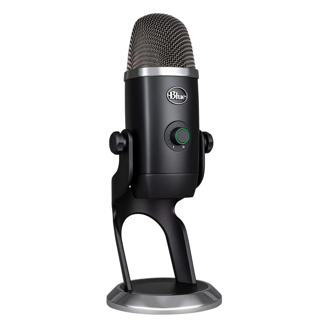 Blue Yeti X - Microfono USB professionale per registrazione, streaming e podcasting - Alta risoluzione - Illuminazione LED - Nero