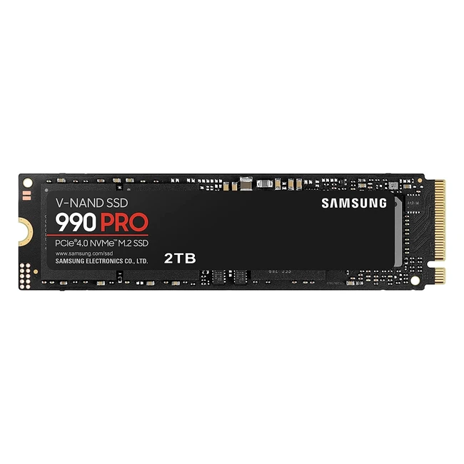 Samsung 990 Pro 1 To SSD Interne avec Dissipateur NVMe M.2 PCIe 4.0 MZ-V9P1T0CW