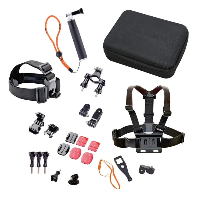 Set accessori Rollei Actioncam ideale per arrampicata ed escursioni