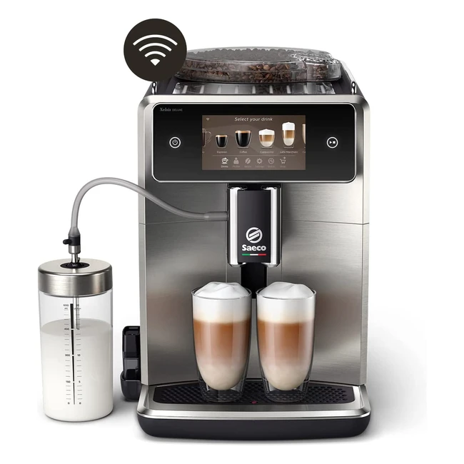 Saeco SM878500 Xelsis Deluxe Kaffeevollautomat 22 Sorten Touchscreen 8 Benutzerp
