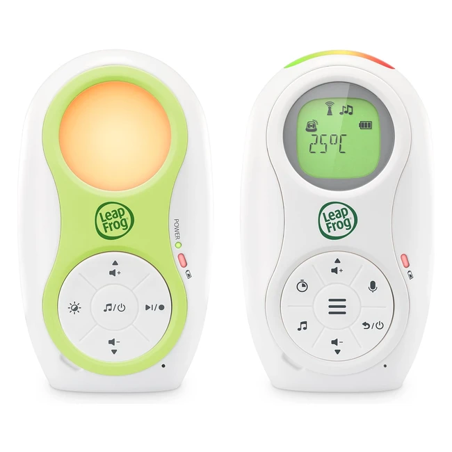 LeapFrog LF80 Digital Audio Baby Monitor - Long Range Night Light Temperature 
