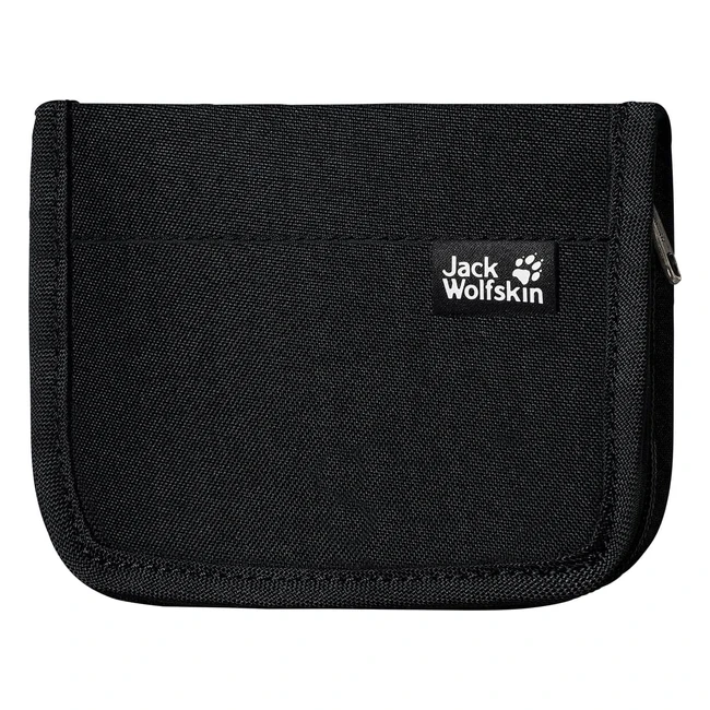 Cartera Jack Wolfskin Unisex Negra - Gran Capacidad y Compartimentos - Talla Única