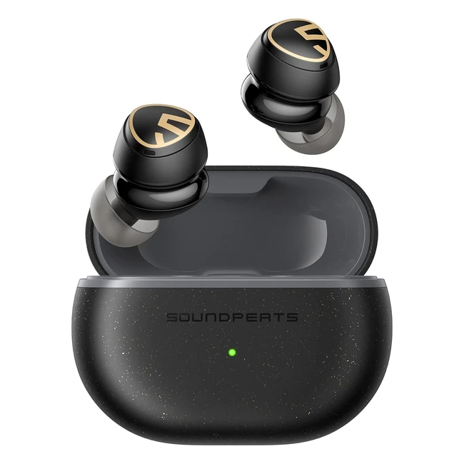 Écouteurs Bluetooth Soundpeats Mini Pro HS V52 Réduction de Bruit Active Sans Fil Hi-Res 6 Micros 28h Lecture Mode Transparence Noir