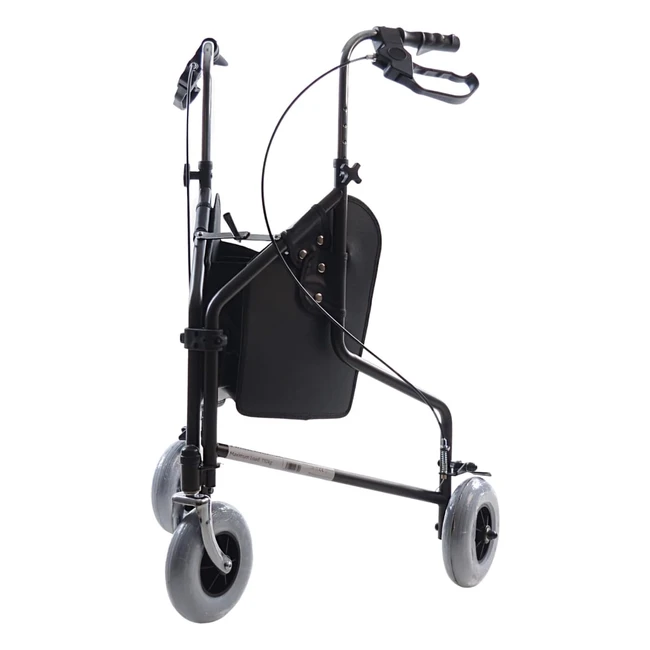 Muve 3 Wheel Rollator - Stability, Easy Steering, and Folding Frame - Mobility Walker