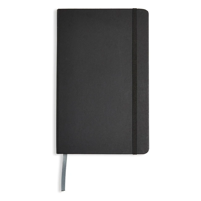 Carnet de notes classique noir grand format 240 pages lignes - Amazon Basics