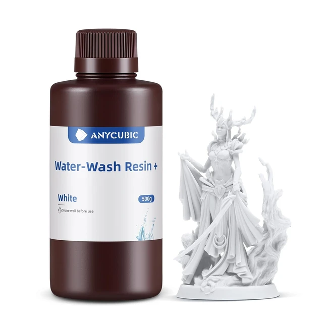 Resina Lavabile in Acqua Anycubic per Stampante 3D - Alta Precisione, Odore Basso, Facile da Pulire