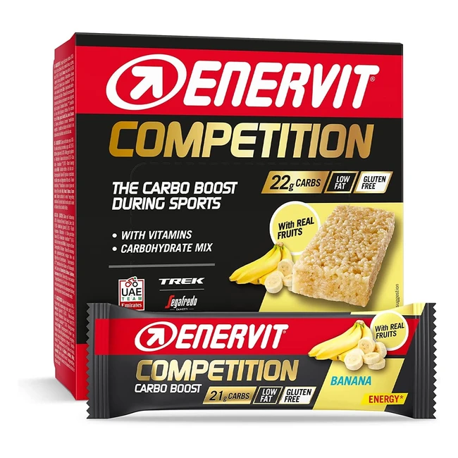 Enervit Competition Bar Banana - Barrette Energetiche 30g - 12 Barrette