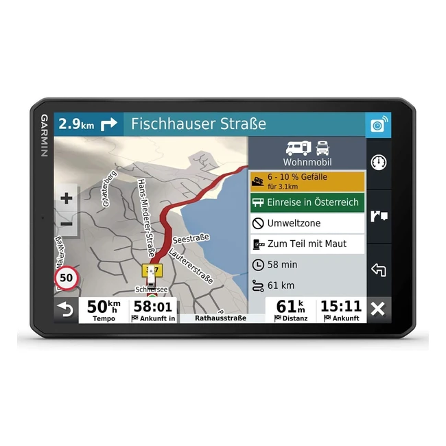 GPS Garmin Camper 890 MTD EU - Mapas de por vida y tráfico - Pantalla 8''
