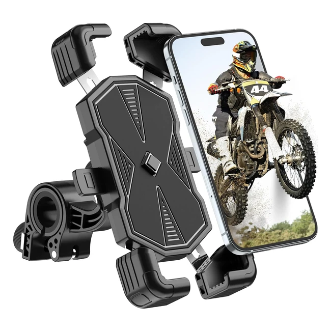 Porta Cellulare Moto Bici Antivibrazione - Supporto Telefono Ruotabile a 360 -