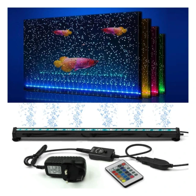 Luce per Acquario Impermeabile Newnen 5050 LED - Cambia Colore - 24 Tasti - 30cm