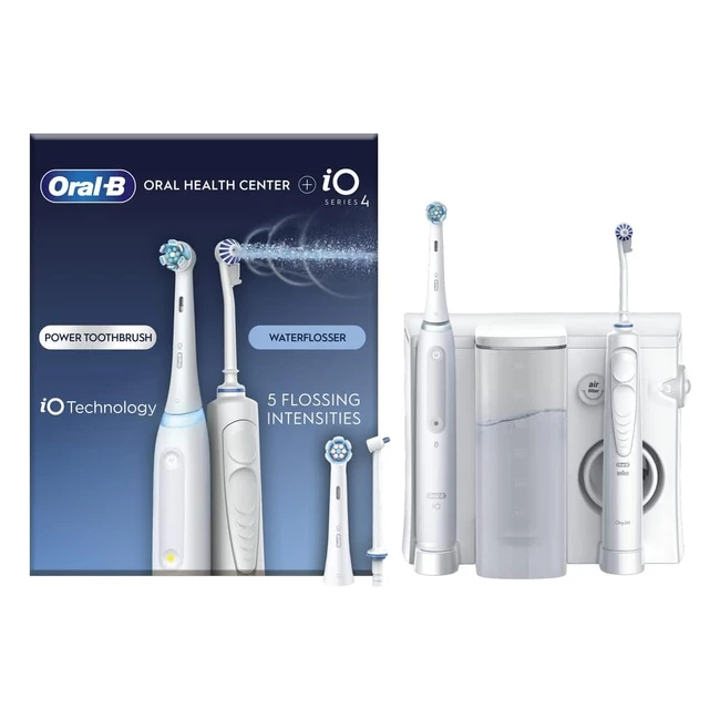 OralB Oral Health Center Irrigator Waterflosser - Deep Cleans, Purifies, and Removes Plaque - #1 Choice for Oral Care