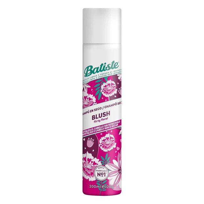 Batiste Dry Shampoo in Blush 200ml - Floral Fragrance, No Rinse Spray