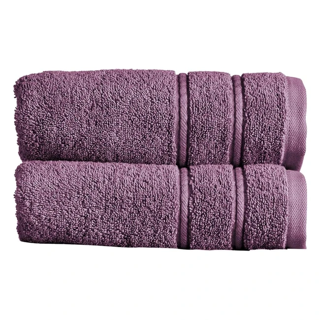Luxury Christy Antalya Hand Towels Set of 2 - 100 Turkish Cotton 600gsm Soft 