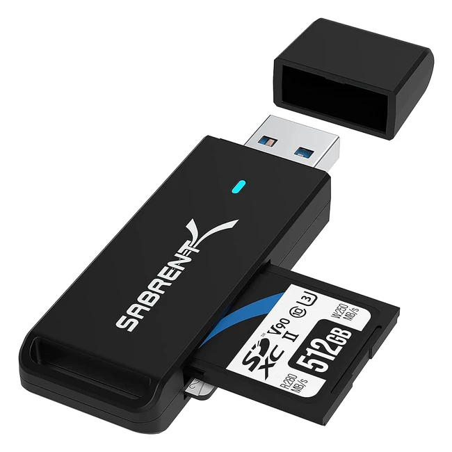 Sabrent SD Micro SD Card Reader USB 32 Gen1 to SD Memory Card Reader OTG for MacBook PC Laptops