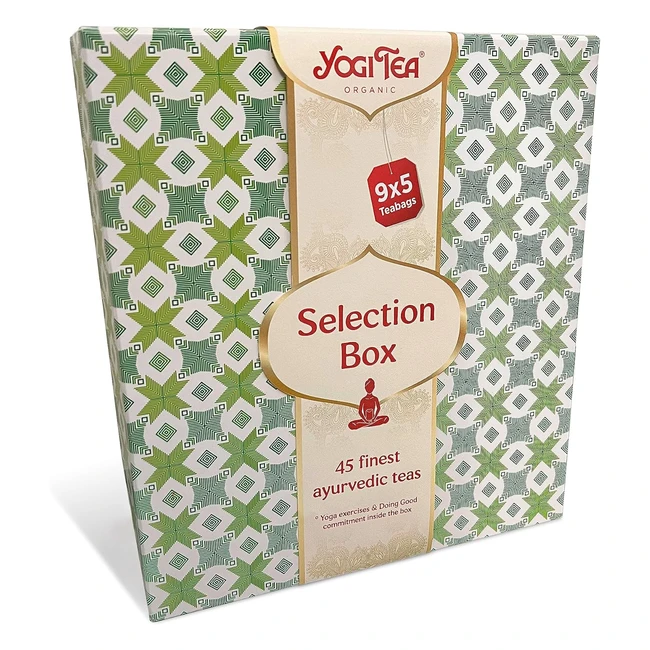 Yogi Tea Selection Box - Organic Herbal Tea - 9 Flavours x 5 Tea Bags - 45 Teaba
