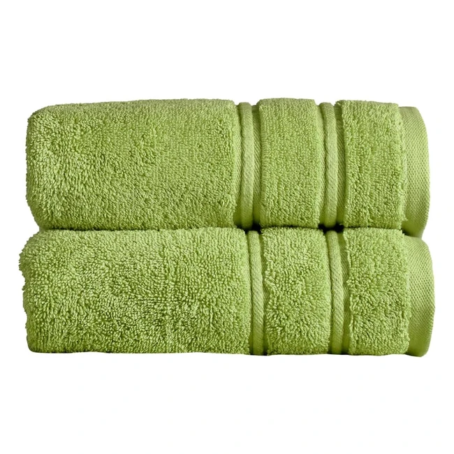 Christy Antalya Hand Towels Set of 2 - 100 Turkish Cotton - Soft Plush Luxury T