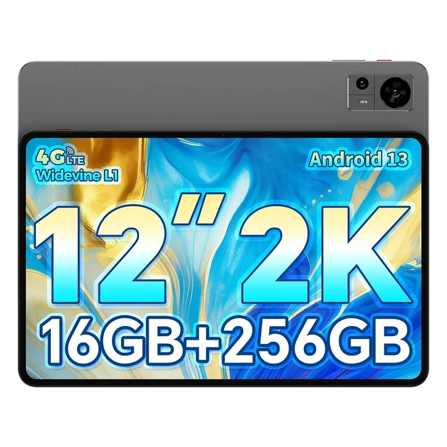 Tablet Teclast T60 12 pulgadas 2K Android 13 16GB RAM 256GB ROM 2TB TF Octa Core