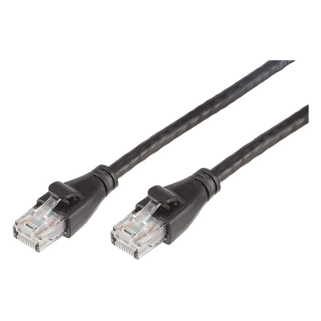 Amazon Basics Cavo Patch Ethernet Cat6 RJ45 152m Nero - Alta Velocità 1Gbps