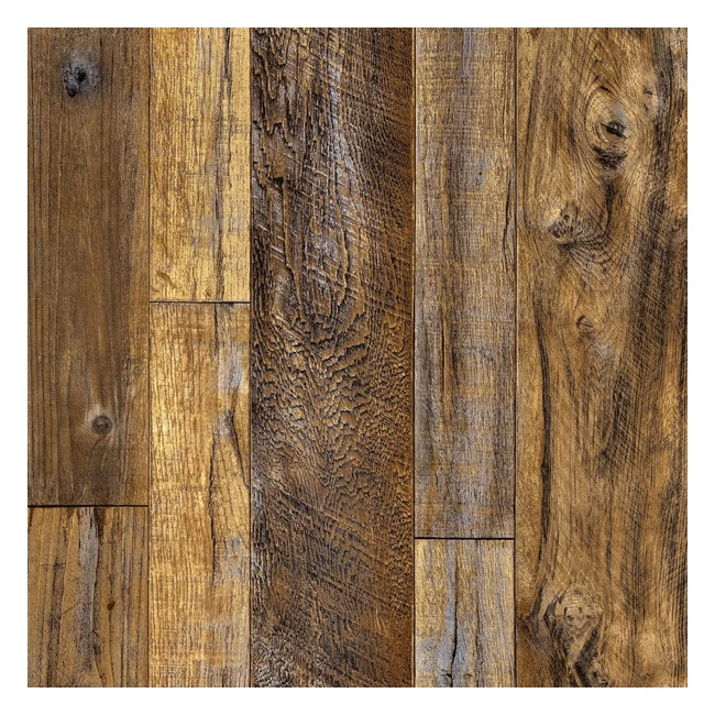Papier adhésif pour meuble bois imperméable - Marron 30cm x 200cm