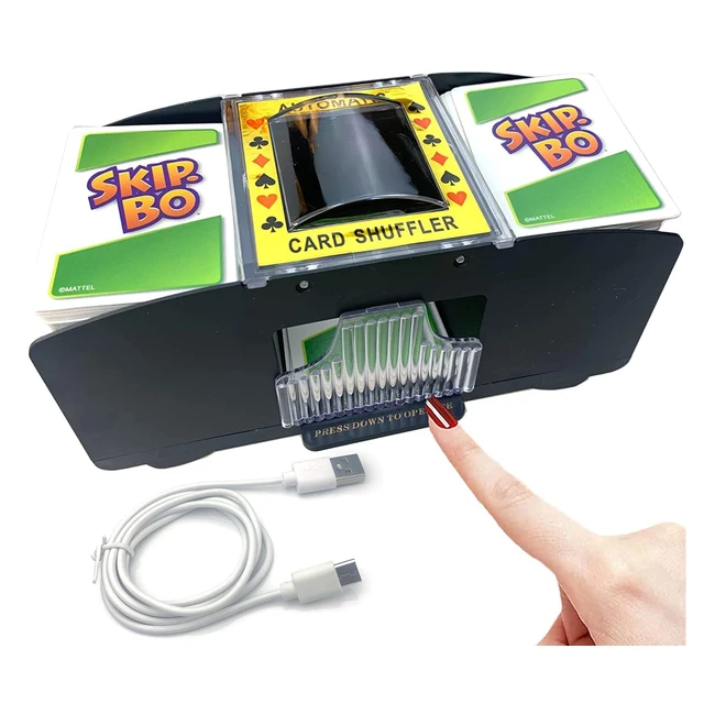 Mélangeur automatique de cartes électrique USB - Poker Casino - Batterie 12 jeux